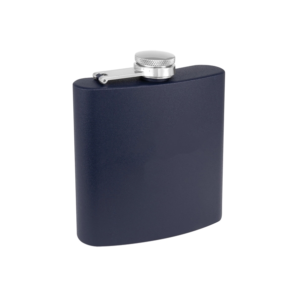 6oz. Matte Powder Coated Stainless Steel Flask - 6oz. Matte Powder Coated Stainless Steel Flask - Image 9 of 26