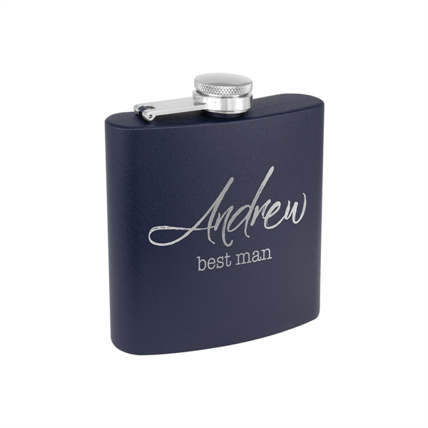 6oz. Matte Powder Coated Stainless Steel Flask - 6oz. Matte Powder Coated Stainless Steel Flask - Image 0 of 26