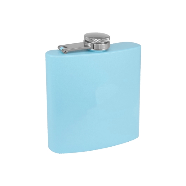 6oz. Matte Powder Coated Stainless Steel Flask - 6oz. Matte Powder Coated Stainless Steel Flask - Image 15 of 26