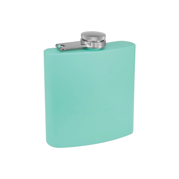 6oz. Matte Powder Coated Stainless Steel Flask - 6oz. Matte Powder Coated Stainless Steel Flask - Image 17 of 26