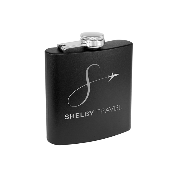 6oz. Matte Powder Coated Stainless Steel Flask - 6oz. Matte Powder Coated Stainless Steel Flask - Image 25 of 26