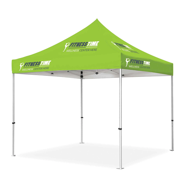 10'x10' Deluxe White Steel Frame Tent Kit w/Rear Wall - 10'x10' Deluxe White Steel Frame Tent Kit w/Rear Wall - Image 4 of 5