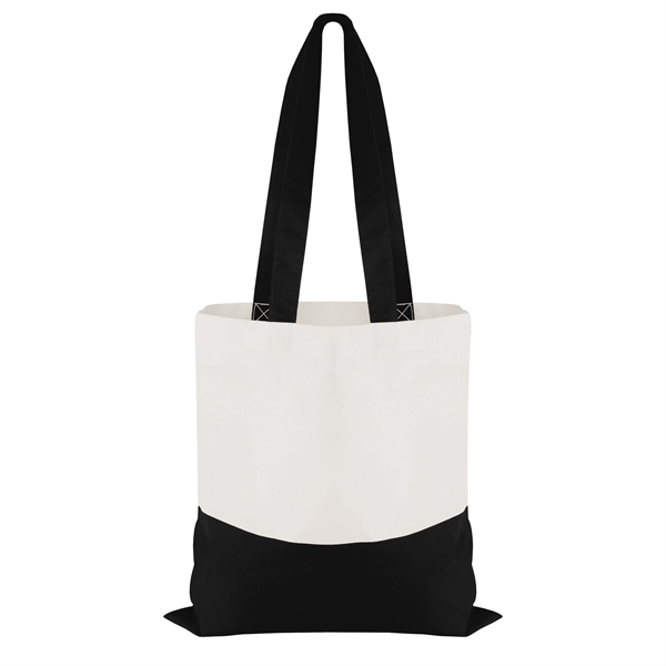 Cotton Colored Accent Flat Tote - Cotton Colored Accent Flat Tote - Image 1 of 11