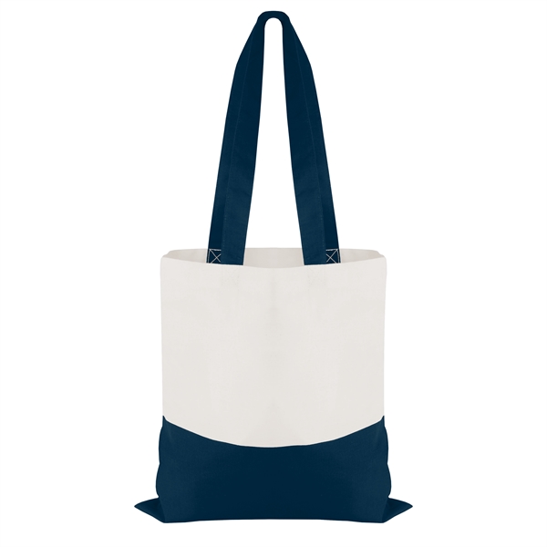 Cotton Colored Accent Flat Tote - Cotton Colored Accent Flat Tote - Image 2 of 11