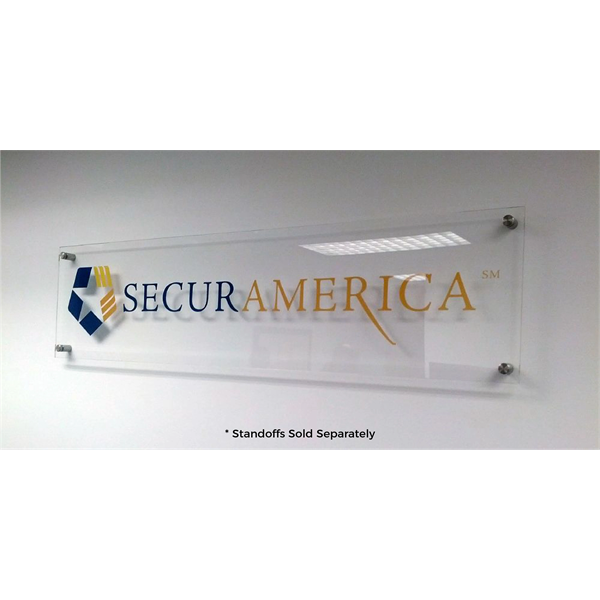 0.25" Plexiglas Sign (Clear) - 0.25" Plexiglas Sign (Clear) - Image 0 of 0