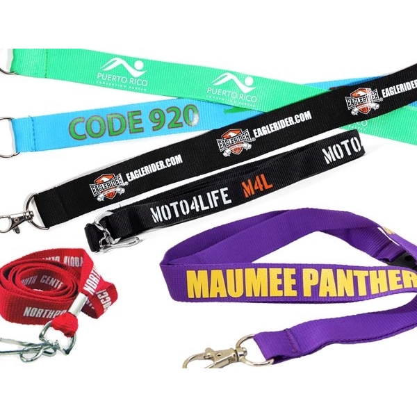 Custom Polyester Lanyard-A - Custom Polyester Lanyard-A - Image 2 of 3