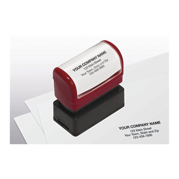 Stamp, Name And Address, Small - Pre-Inked - Stamp, Name And Address, Small - Pre-Inked - Image 0 of 1