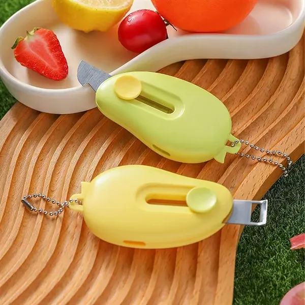 Multifunction Keychain Knife Peeler Opener Compact Portable - Multifunction Keychain Knife Peeler Opener Compact Portable - Image 2 of 10
