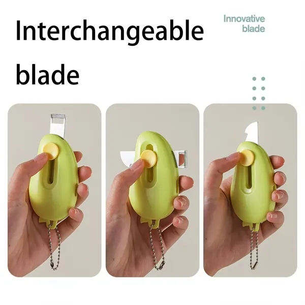 Multifunction Keychain Knife Peeler Opener Compact Portable - Multifunction Keychain Knife Peeler Opener Compact Portable - Image 3 of 10