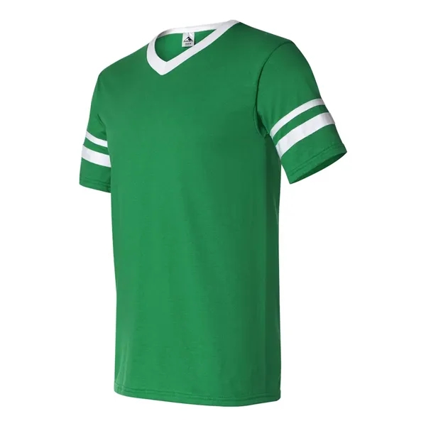 Augusta Sportswear V-Neck Jersey with Striped Sleeves - Augusta Sportswear V-Neck Jersey with Striped Sleeves - Image 28 of 72