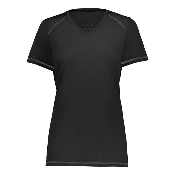 Augusta Sportswear Women's Super Soft-Spun Poly V-Neck T-... - Augusta Sportswear Women's Super Soft-Spun Poly V-Neck T-... - Image 1 of 10