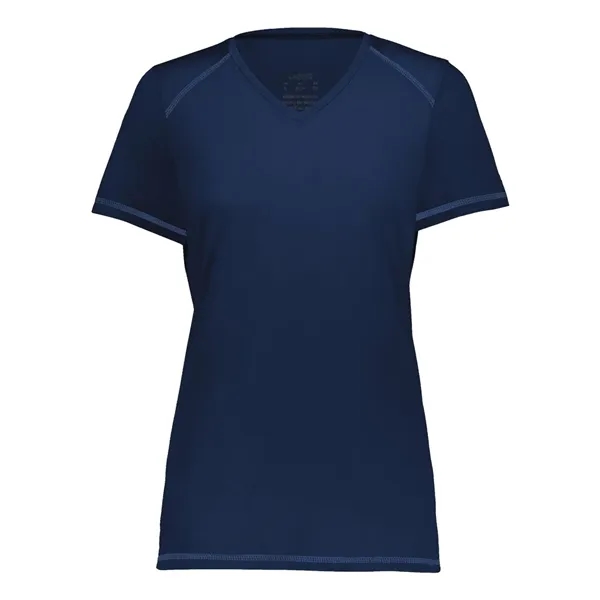 Augusta Sportswear Women's Super Soft-Spun Poly V-Neck T-... - Augusta Sportswear Women's Super Soft-Spun Poly V-Neck T-... - Image 3 of 10