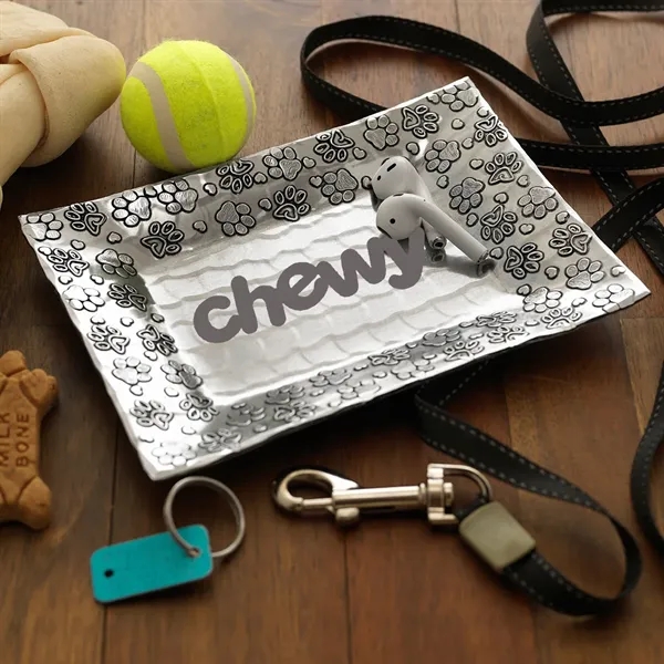 Paw Print 5"x7" Desk Valet Tray - Paw Print 5"x7" Desk Valet Tray - Image 0 of 1