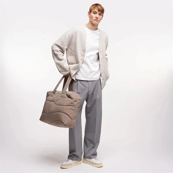 GOT BAG® Wavy Puffer-GOTS Certified Ocean Plastic Tote Bag