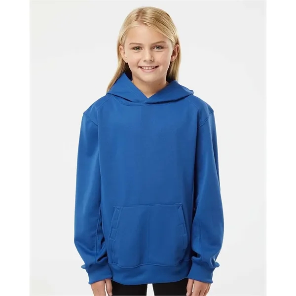 Badger Youth Performance Fleece Hooded Sweatshirt - Badger Youth Performance Fleece Hooded Sweatshirt - Image 0 of 32