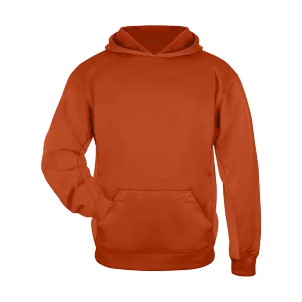 Badger Youth Performance Fleece Hooded Sweatshirt - Badger Youth Performance Fleece Hooded Sweatshirt - Image 4 of 32