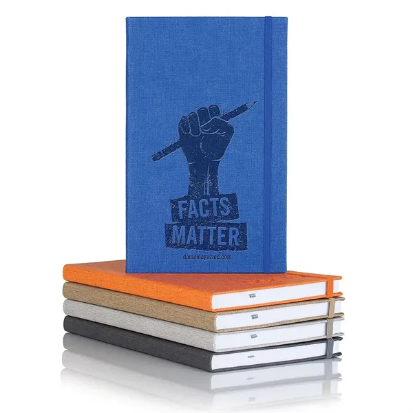 Linen Banded Medio Lined White Page Journal - Linen Banded Medio Lined White Page Journal - Image 0 of 10