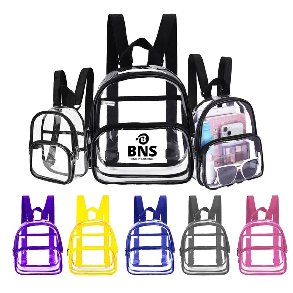 Transparent Backpack PVC Commuter Leisure - Transparent Backpack PVC Commuter Leisure - Image 0 of 0