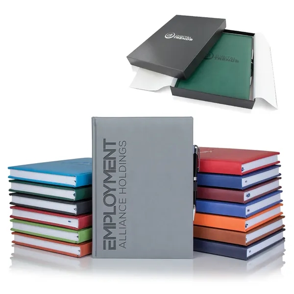 Tucson Grande Lined White Page Journal Gift Set