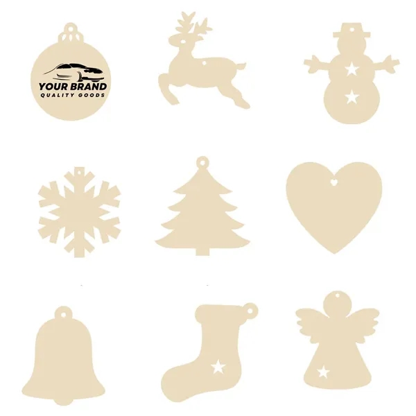 Blank Wood Slices Wooden Ornaments Decorations For Holiday - Blank Wood Slices Wooden Ornaments Decorations For Holiday - Image 0 of 4