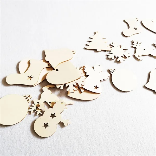 Blank Wood Slices Wooden Ornaments Decorations For Holiday - Blank Wood Slices Wooden Ornaments Decorations For Holiday - Image 4 of 4