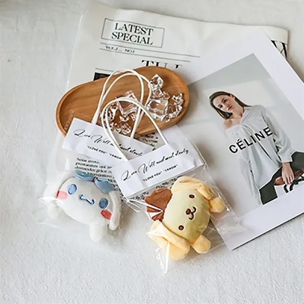 Clear Gift Bags with Handles Transparent Plastic Totes - Clear Gift Bags with Handles Transparent Plastic Totes - Image 3 of 4