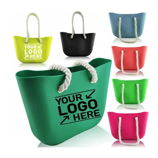 Silicone Beach Hand Bag For Travel - Silicone Beach Hand Bag For Travel - Image 0 of 5