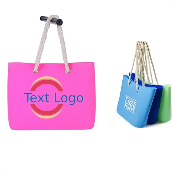 Waterproof Silicone Beach Tote - Waterproof Silicone Beach Tote - Image 0 of 4