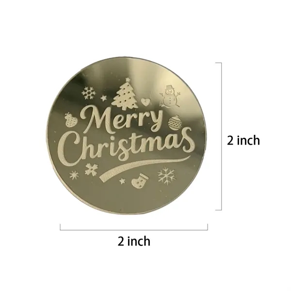 Acrylic Mirror Cupcake Toppers Disc Picks Cake Decorations - Acrylic Mirror Cupcake Toppers Disc Picks Cake Decorations - Image 1 of 4