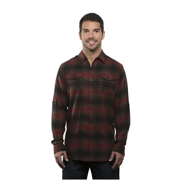 Burnside Men's Yarn-Dyed Flannel Shirt - Burnside Men's Yarn-Dyed Flannel Shirt - Image 17 of 58