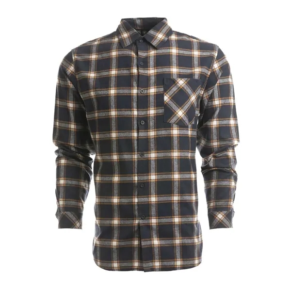 Burnside Men's Open Pocket Flannel Shirt - Burnside Men's Open Pocket Flannel Shirt - Image 10 of 14