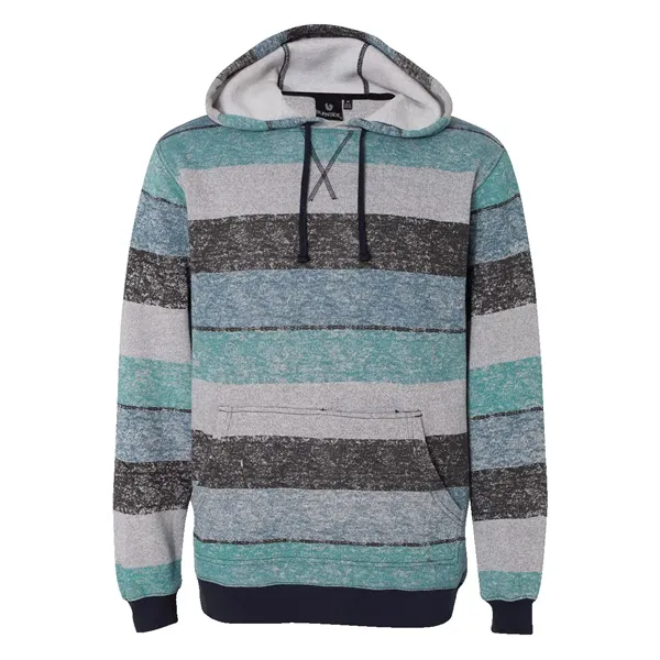 Burnside Men's Printed Stripes Fleece Sweatshirt - Burnside Men's Printed Stripes Fleece Sweatshirt - Image 0 of 8