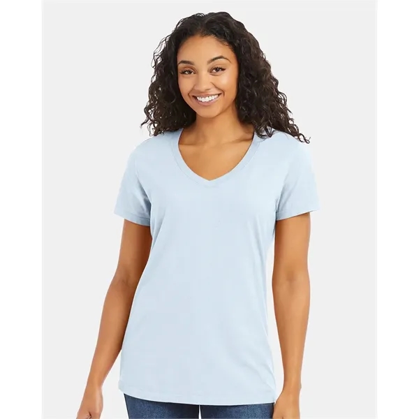 ComfortWash by Hanes Women's Garment-Dyed V-Neck T-Shirt - ComfortWash by Hanes Women's Garment-Dyed V-Neck T-Shirt - Image 0 of 8