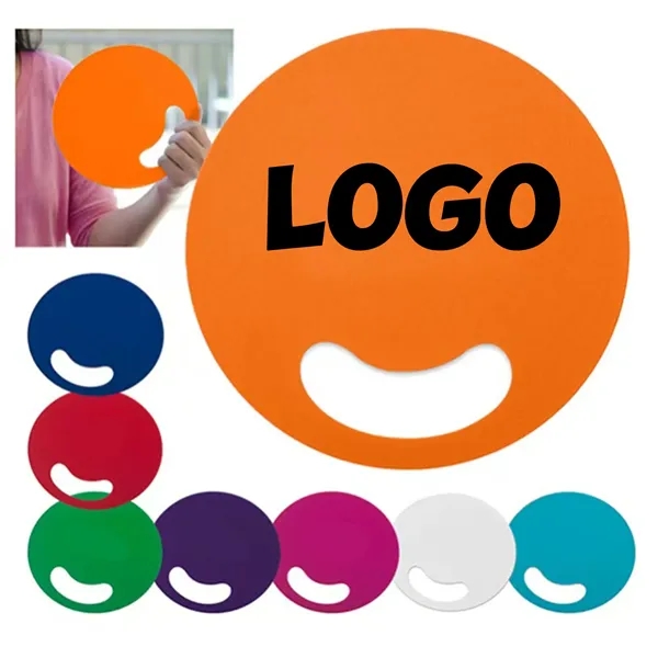 Portable Handheld Fan Round Shape Custom Event Giveaway - Portable Handheld Fan Round Shape Custom Event Giveaway - Image 0 of 4