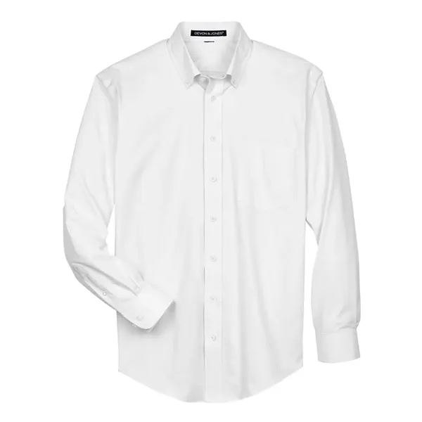 Devon & Jones Men's Crown Collection® Oxford Woven Dress ... - Devon & Jones Men's Crown Collection® Oxford Woven Dress ... - Image 5 of 6