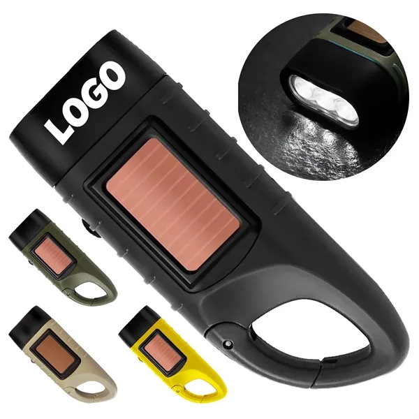 Solar Hand Crank Powered Flashlight for Outdoor Adventures - Solar Hand Crank Powered Flashlight for Outdoor Adventures - Image 0 of 11