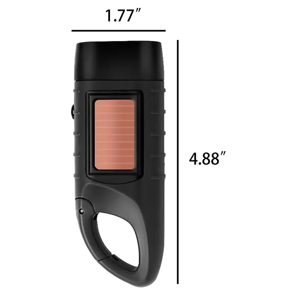 Solar Hand Crank Powered Flashlight for Outdoor Adventures - Solar Hand Crank Powered Flashlight for Outdoor Adventures - Image 1 of 11