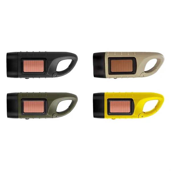 Solar Hand Crank Powered Flashlight for Outdoor Adventures - Solar Hand Crank Powered Flashlight for Outdoor Adventures - Image 7 of 11