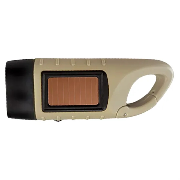 Solar Hand Crank Powered Flashlight for Outdoor Adventures - Solar Hand Crank Powered Flashlight for Outdoor Adventures - Image 8 of 11
