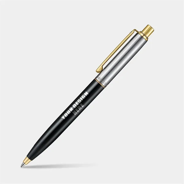 SHEAFFER® Sentinel 335 Glossy Black Gold Trim Ballpoint Pen - SHEAFFER® Sentinel 335 Glossy Black Gold Trim Ballpoint Pen - Image 0 of 6
