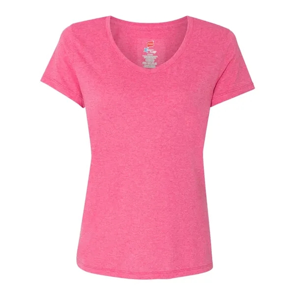 Hanes Women's Perfect-T Triblend V-Neck T-Shirt - Hanes Women's Perfect-T Triblend V-Neck T-Shirt - Image 4 of 13
