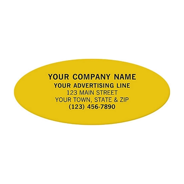 Labels - Oval, Polyester Film Stock - Labels - Oval, Polyester Film Stock - Image 1 of 3