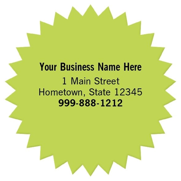 Labels - Burst Shape - Labels - Burst Shape - Image 1 of 2