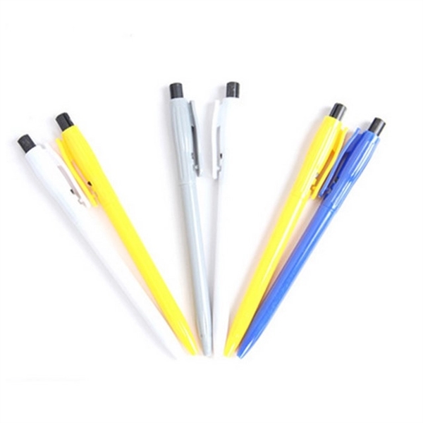 Plastic Retractable Ballpoint Pen - Plastic Retractable Ballpoint Pen - Image 2 of 2