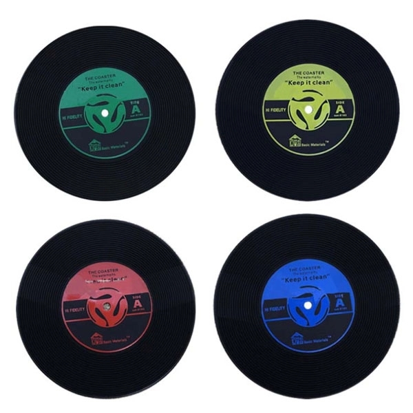Vinyl Record Drink Coasters - Vinyl Record Drink Coasters - Image 1 of 2