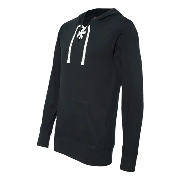 J. America Unisex Jersey Sport Lace Hooded Pullover - J. America Unisex Jersey Sport Lace Hooded Pullover - Image 6 of 9