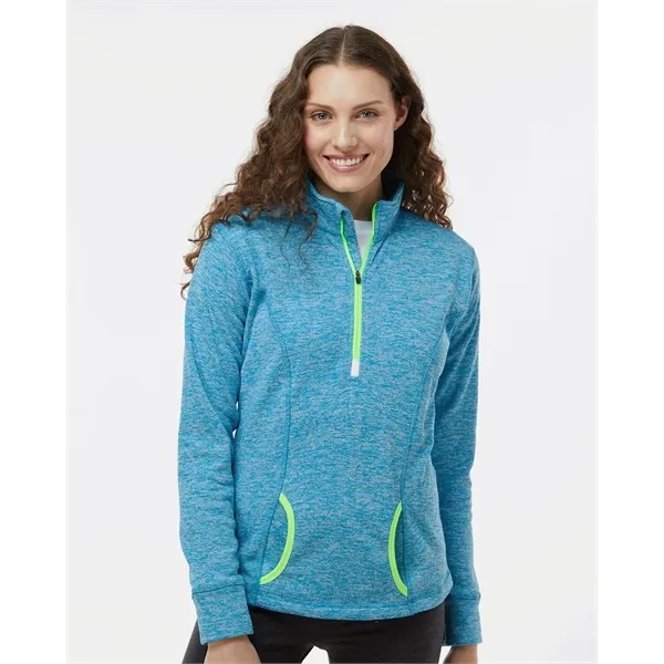 J. America Women's Cosmic Fleece Quarter-Zip Pullover - J. America Women's Cosmic Fleece Quarter-Zip Pullover - Image 0 of 25