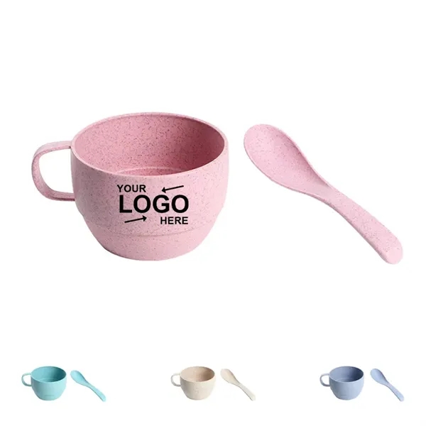 10 Oz Wheat Straw Coffee Mugs Set - 10 Oz Wheat Straw Coffee Mugs Set - Image 0 of 4