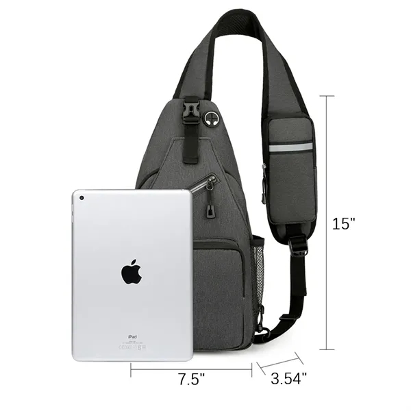 Crossbody Sling Backpack Chest Bag With Adjustable Strap - Crossbody Sling Backpack Chest Bag With Adjustable Strap - Image 1 of 9