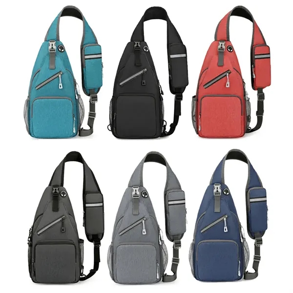 Crossbody Sling Backpack Chest Bag With Adjustable Strap - Crossbody Sling Backpack Chest Bag With Adjustable Strap - Image 2 of 9